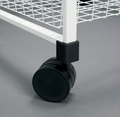 Hjul t/gavel Svart 4-pack Elfa